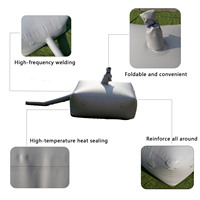 Réservoir d'eau pliable robuste et portable, réservoir gonflable pour le stockage d'eau industrielle et agricole, stockage de liquides réutilisable en PVC/TPU