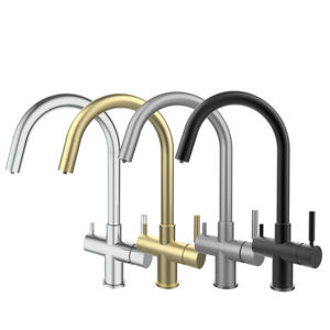 Robinet de cuisine à 3 voies en or brossé Wasserhahnhousehold Ro System <span class=keywords><strong>crea</strong></span> Robinet de cuisine à 3 voies - Product Image 4