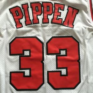 سكوتي بيبن الأبيض أفضل نوعية مخيط كرة السلة جيرسي - Product Image 1