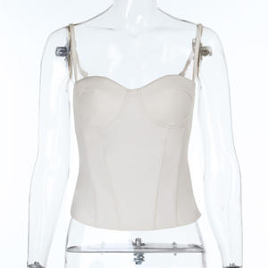 <span class=keywords><strong>Corsetto</strong></span> aderente con spalline sottili Sexy <span class=keywords><strong>top</strong></span> eleganti da donna alla moda Slim Fit <span class=keywords><strong>Crop</strong></span> <span class=keywords><strong>top</strong></span> 2025 - Product Image 4