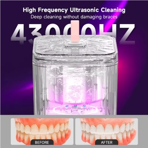 Mini Ultrasonic UV Cleaning Dental False Teeth Aligner <b>Retainer</b> Mouth Guard Household Jewellery Watch Washer Ultrasonic <b>Cleaner</b> - Product Image 4
