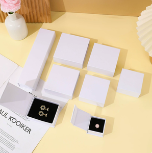 Elegant <b>Red</b> Jewelry <b>Box</b> with Sponge Lining for Necklace and Earrings Storage Rectangle Lid Closure Packaging - Product Image 4