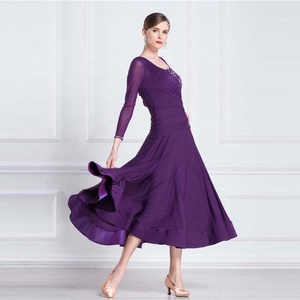 M-1830 <strong>Ballroom</strong> Dance Competition <strong>Dresses</strong> Adult New Sexy Long Sleeve Practice <strong>Dress</strong> Chacha Samba <strong>Ballroom</strong> <strong>Dancing</strong> Clothes - Product Image 5