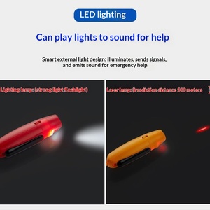 Sifflet électronique rechargeable par USB, haute intensité sonore avec lumière LED pour les sports de plein air et les situations d'urgence - Product Image 4