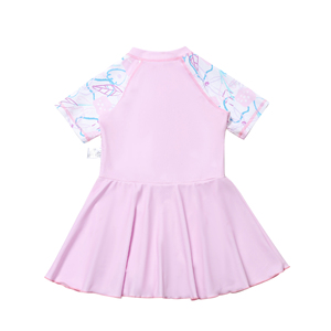 Princesse Style Rouge Maillot <span class=keywords><strong>de</strong></span> <span class=keywords><strong>Bain</strong></span> Grandes Filles Enfants Tissu <span class=keywords><strong>de</strong></span> Sécurité Respirant Protection UV Séchage Rapide Rash Guard - Product Image 2