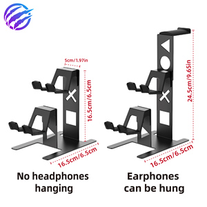 Bộ điều khiển máy tính để bàn đứng với móc treo tai nghe cho bộ điều khiển trò chơi <span class=keywords><strong>PC</strong></span> và phụ kiện tai nghe - Product Image 2