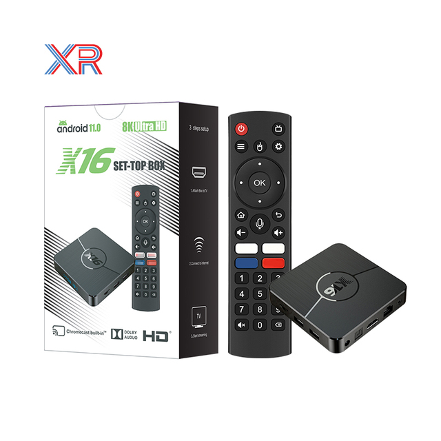 Smart 4K Android 11 TV Box X16 Quad Core CP 2.4G/5G Dual Band WiFi Smart Streaming Media Player HD Set Top Box Private Mold