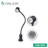 Lampe de travail pour machines-outils avec base magnétique M3R, bras flexible col de cygne, 4,5W AC/DC, en aluminium et verre trempé