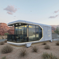 Glamping cosses préfabriquées écologiques modernes Space Capsule Hotel à louer en matériau de conteneur en acier pour les voyages écologiques