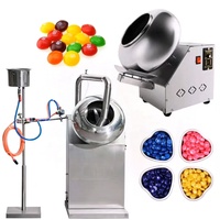 Machine de dragage et de polissage automatique commerciale de petite taille pour l'industrie alimentaire, pour le chocolat, les amandes, les noix et le sucre