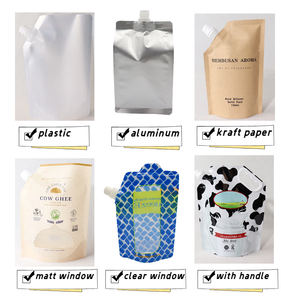 Digital Printed 400ml <strong>Milk</strong> Bags Leak Proof Beverage Coconut <strong>Milk</strong> Packaging Custom Spout Pouch for Juice Sauce Cream <strong>Pack</strong> - Product Image 5