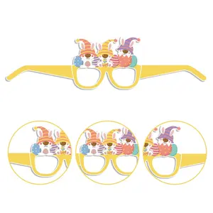 12 pièces lunettes de Pâques pour enfants accessoires de fête oreilles de lapin de Pâques poussin lapin de Pâques lunettes de carotte accessoires de cabine Photo pour enfants