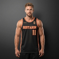 Hostaron uniforme de basket-ball de haute qualité maille vierge réversible en gros maillot de basket-ball pour jeunes vêtements de basket-ball shorts
