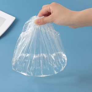 Ecológico desechable PE plástico pelo Hotel gorro <span class=keywords><strong>de</strong></span> ducha impermeable empaquetado individualmente para uso <span class=keywords><strong>de</strong></span> limpieza - Product Image 3