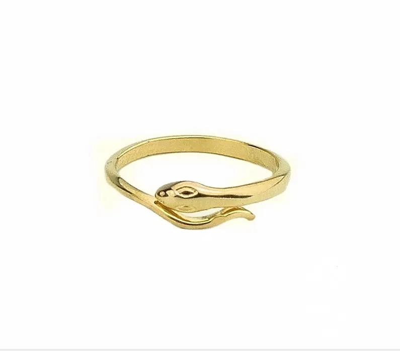 New Fine Jewelry 925 Sterling Silver Smart Snake Rings for Women Open Adjustable Ring 18K Gold plated Charms Wedding Jewelry