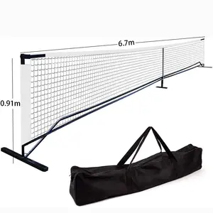 6,7 m Outdoor-Praxis faltbares Training Tennis netz tragbares Pickleball-Netz mit Trage tasche