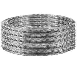 Fil de fer barbelé galvanisé en bobine, grillage rasoir pour clôture de sécurité aéroportuaire, vente chaude directe usine Chine - Product Image 3