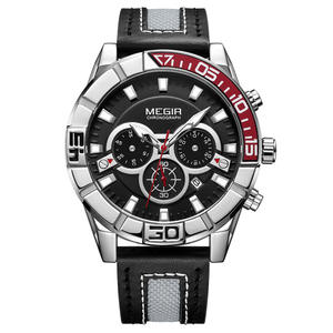 Montre-bracelet pour homme, chronographe étanche, calendrier, quartz, grand cadran, tendance - Product Image 1