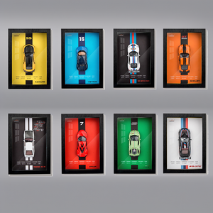 Mô hình xe hợp kim 3D JY-00 thiết kế ba chiều quy mô 1:32 ba chiều khung ảnh treo hình ảnh - Product Image 1