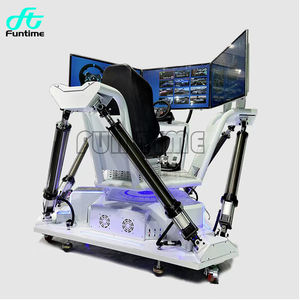 Üç ekran VR araba yarışı satılık DOF hareket platformu ile oyun makinesi sanal gerçeklik sürüş simülatörü - Product Image 6