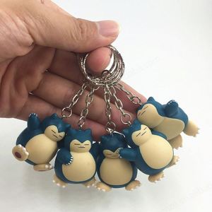 Llavero de PVC de Pokémon de Dibujos Animados, Paquete de 5 Piezas de 4.5 cm, Colgante de Snorlax para Decoración Infantil - Product Image 1
