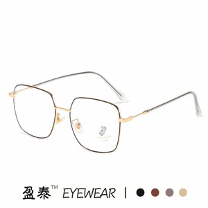 Square <b>Frame</b> Plano Lenses Blue Light Protection Unisex <b>Eyeglasses</b> <b>Frames</b> Full-<b>Frame</b> PC Lens Design - Product Image 3