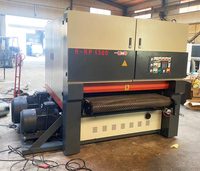 Mesin Planer Sander Kayu untuk Pengamplasan Meja Furnitur Kayu Solid, Mesin Sander Sabuk Lebar, Planer Sander untuk Kayu Ek