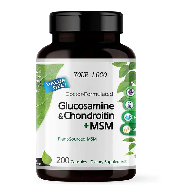 La salud de las articulaciones mejora la densidad ósea cúrcuma glucosamina condroitina MSM cápsula blanda