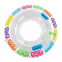 Langlebiger Regenbogen H-Fun Umweltfreundlicher PVC Aufblasbarer Schwimmring 100-500kg Tragkraft für Pool Strand Erwachsene & Kinder