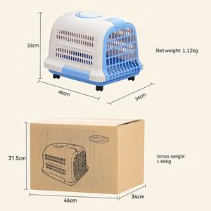 Harnais en plastique <span class=keywords><strong>Portable</strong></span> pour animaux de compagnie à la mode chat volant chien <span class=keywords><strong>Cage</strong></span> fermeture à glissière Durable Aviation Grade extérieur voiture sac à dos - Product Image 6