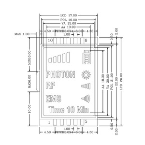 Display <span class=keywords><strong>LCD</strong></span> a Segmenti Monocromatico ET-S4796, Schermo Digitale a 8 Cifre Personalizzabile TN HTN STN VA, Produzione Cinese - Product Image 6