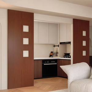 Moderno galleggiante retrò <span class=keywords><strong>porta</strong></span> in legno antico invisibile <span class=keywords><strong>porta</strong></span> fantasma per camera da letto cucina bagno vetro <span class=keywords><strong>porta</strong></span> scorrevole senza tracce - Product Image 3