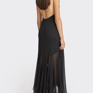 Vestido de Encaje de Color Sólido Personalizado, Nuevo Modelo 2025, con Tirantes Finos, Sin Mangas, Estilo Casual, Maxi Vestido para Damas - Product Image 5