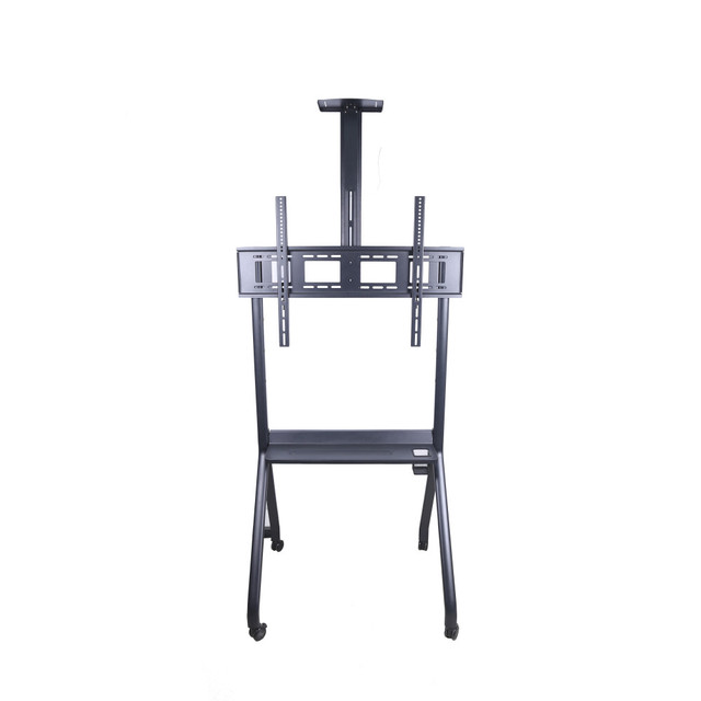 R10 Hotsales Height Adjustable 42"-86"Led Lcd Plasma TV Trolley Stand Floor Mount Metal Universal Mobile 360 Degree Rolling