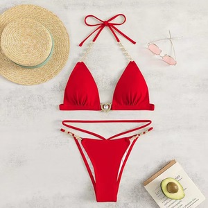 Costume <span class=keywords><strong>da</strong></span> <span class=keywords><strong>Bagno</strong></span> Estivo <span class=keywords><strong>da</strong></span> <span class=keywords><strong>Donna</strong></span> Taglie Forti, Bikini <span class=keywords><strong>Sexy</strong></span> a Due Pezzi con Top a Triangolo e Slip, Traspirante, XL - Product Image 5
