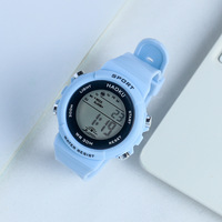 Montre de sport tendance pour femmes, montres numériques à LED, bracelet en silicone rose, montres électroniques, horloge pas chère, Reloj Mujer