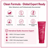 Gel Coiffant Définissant les Boucles à Tenue Forte Marque Blanche, Gelée Anti-Frisottis pour Cheveux Crépus et Bouclés 2a-4c, Sans Résidus, Gel Capillaire Naturel