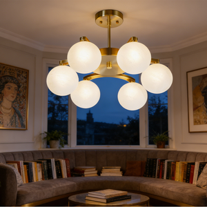 Nordic Luxury Modern Glass Pendant <b>Light</b> Black Cream Bean Design for Living Room Bedroom Hotel <b>Dining</b> Chandeliers Pendant <b>Lights</b> - Product Image 5