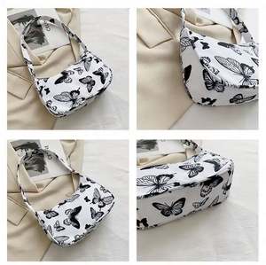 Wholesale Butterfly <b>Handbags</b> Cheap Women <b>Nylon</b> Shoulder Bags Ladies Vintage Underarm Bag J0098 - Product Image 4