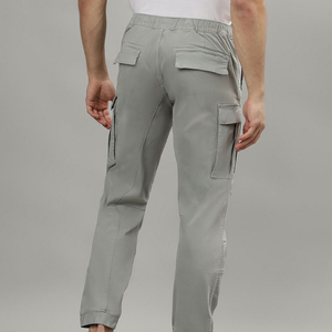 กางเกงคาร์โก้ผ้าแคนวาสเอวสูงทรงตรง ยืดหยุ่น น้ำหนักเบา เหมาะสำหรับไลฟ์สไตล์แอคทีฟและการเคลื่อนไหวที่คล่องตัว - Product Image 3