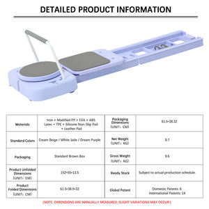 LADYGLOW Hot <strong>Sale</strong> Home <strong>Women</strong> Fitness Foldable Pilates Reformer Bed Spring Lightweight Multifunctional Pilates Reformer Equipment - Product Image 4