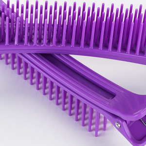 Pince à cheveux double couche avec dents, outil professionnel de salon pour le coiffage, la permanente et la coloration - Product Image 1