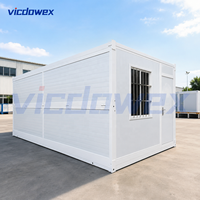Maison conteneur pliable de type Z avec structure en acier et panneaux sandwich EPS pour bureau de chantier et dortoir