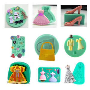 Silicone Cake Mold High Heel Fondant Mold For Baking Cake Decorating Craft Tools Green - Product Image 4