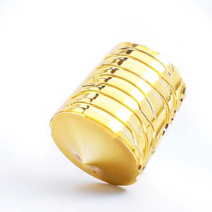 Capuchon de flacon de parfum de luxe à motif zèbre doré, couvercle cosmétique en acrylique en forme de spirale - Product Image 5