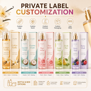 Bruma Corporal Perfumada Golden Vanilla, Hidratante, con Aroma Cálido a Vainilla, Sin Alcohol, Refrescante y Suave, para Uso Diario, Marca Privada - Product Image 3