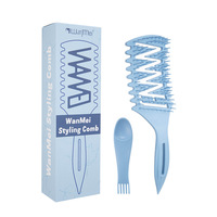 2025 nouvelle brosse démêlante Curl style brosse à cheveux creuse femmes bouclés humide emmêlé Massage peigne barbier Salon de coiffure outils