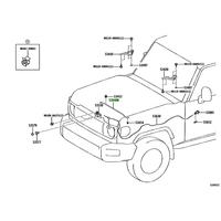 Barre de support de capot moteur vérin de levage du capot avant 53440-60120 pour Toyota Land Cruiser VDJ76 VDJ79 L76 L79 2023‑