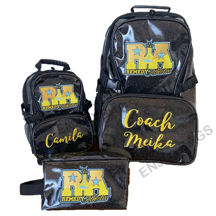 Glitter Backpack Hot Selling Glitter Backpacks Cheer With Padded Back And Adjustable Straps