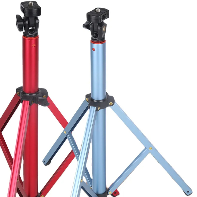 Flexible Foldable Lightweight Aluminum Mini Selfie Stick Tripod for Mobile Phone Live Streaming Vlogging with Rotatable Design